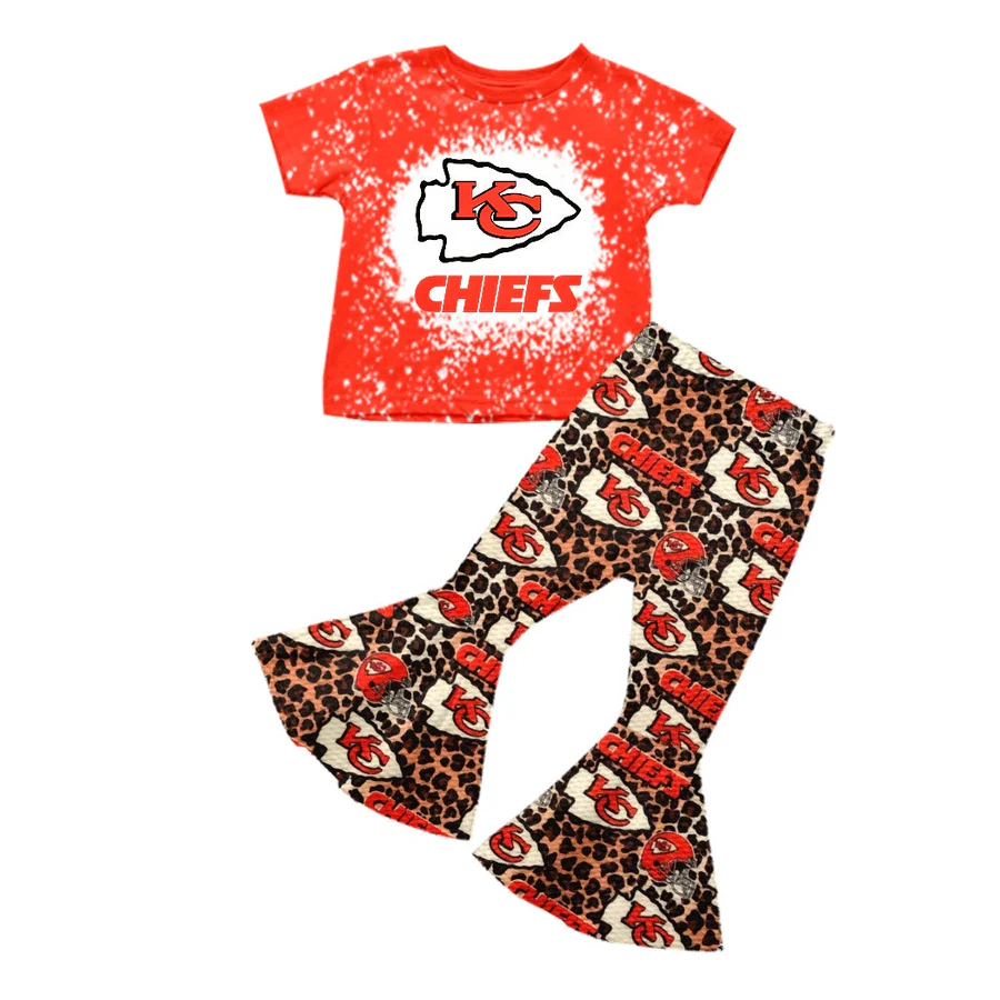 NO MOQ CLOSE 2025 25th Aug kids team chiefs pants set