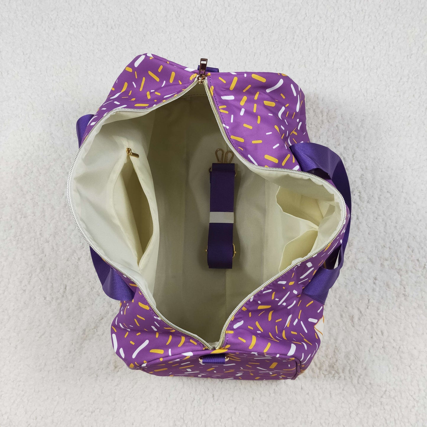 ice-cream sprinkle duffel & gym bags