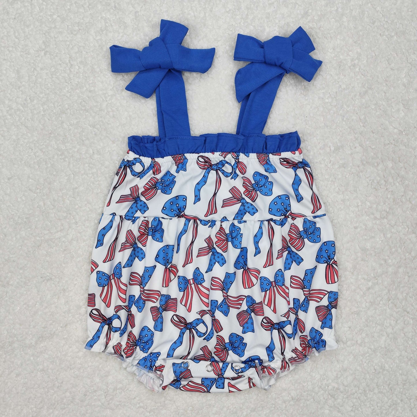 4th of july strap bows print bubbles