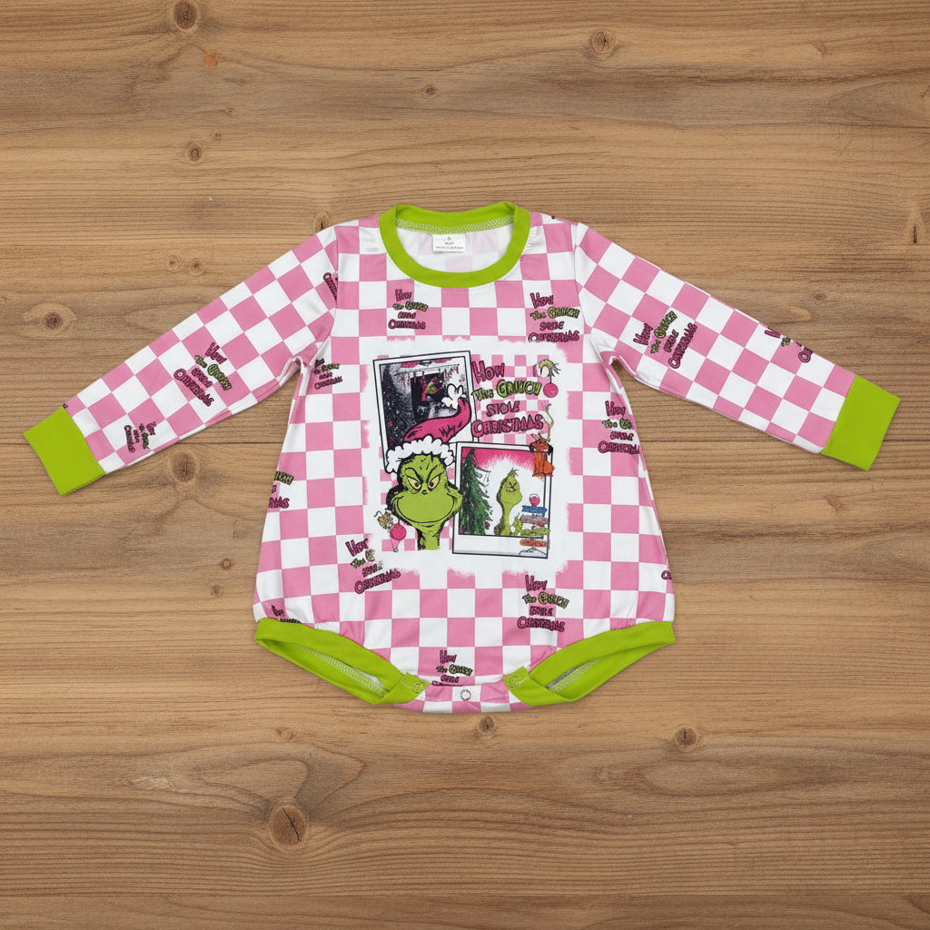 how the grinchey stole christmas checkered bubble