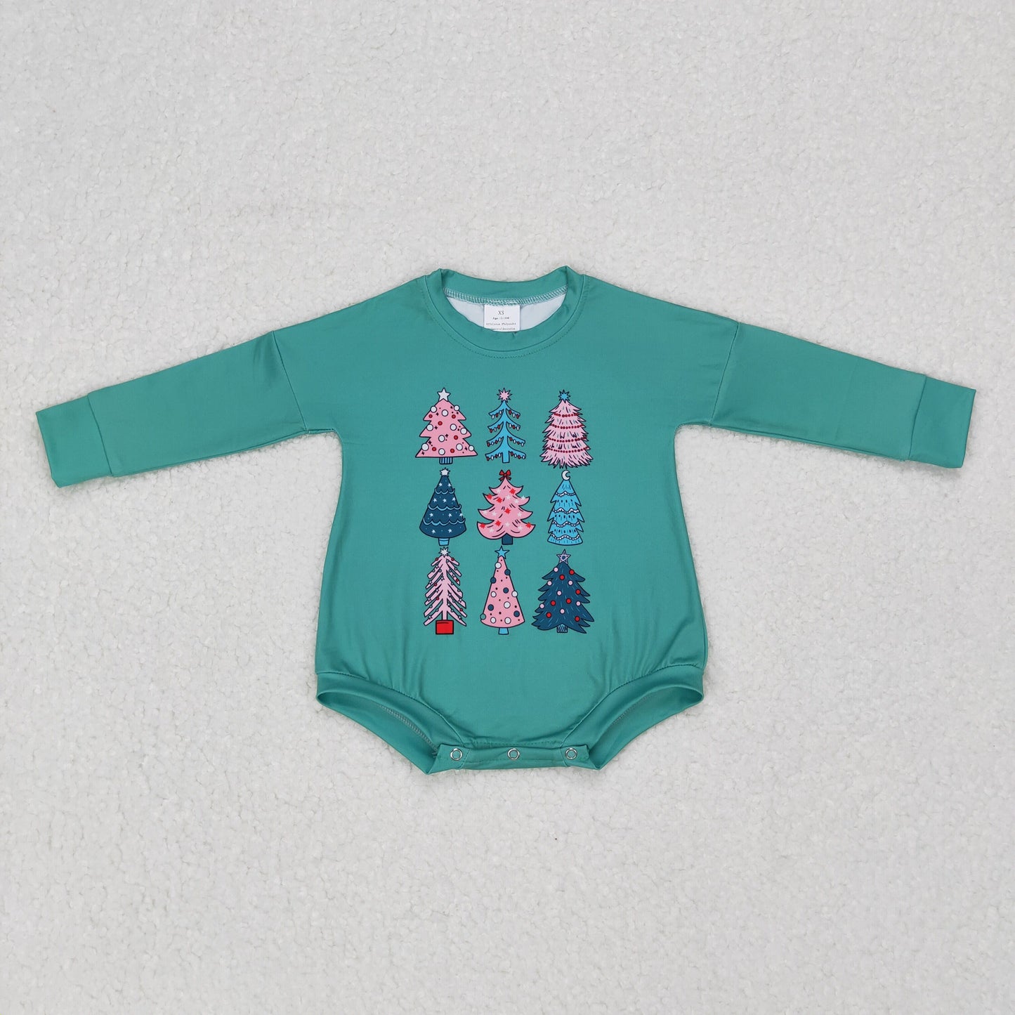 baby girl christmas tree bodysuit
