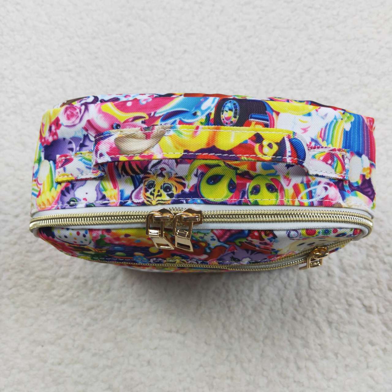 cartoon print gingham meal box