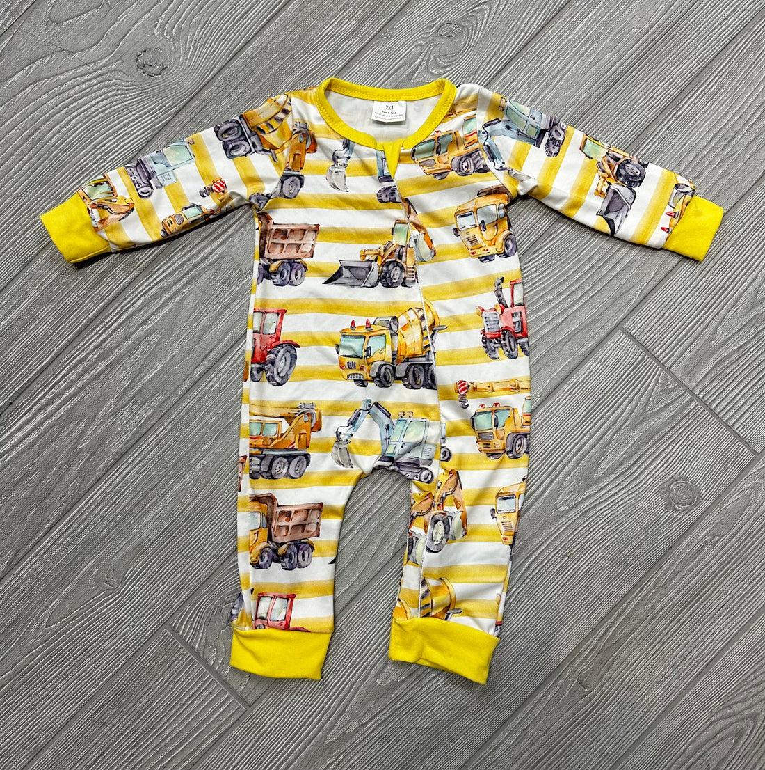 yellow construction truck zip sleeper