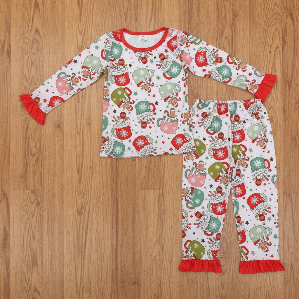 hot cocoa & gingerbread dreams bamboo pajama set
