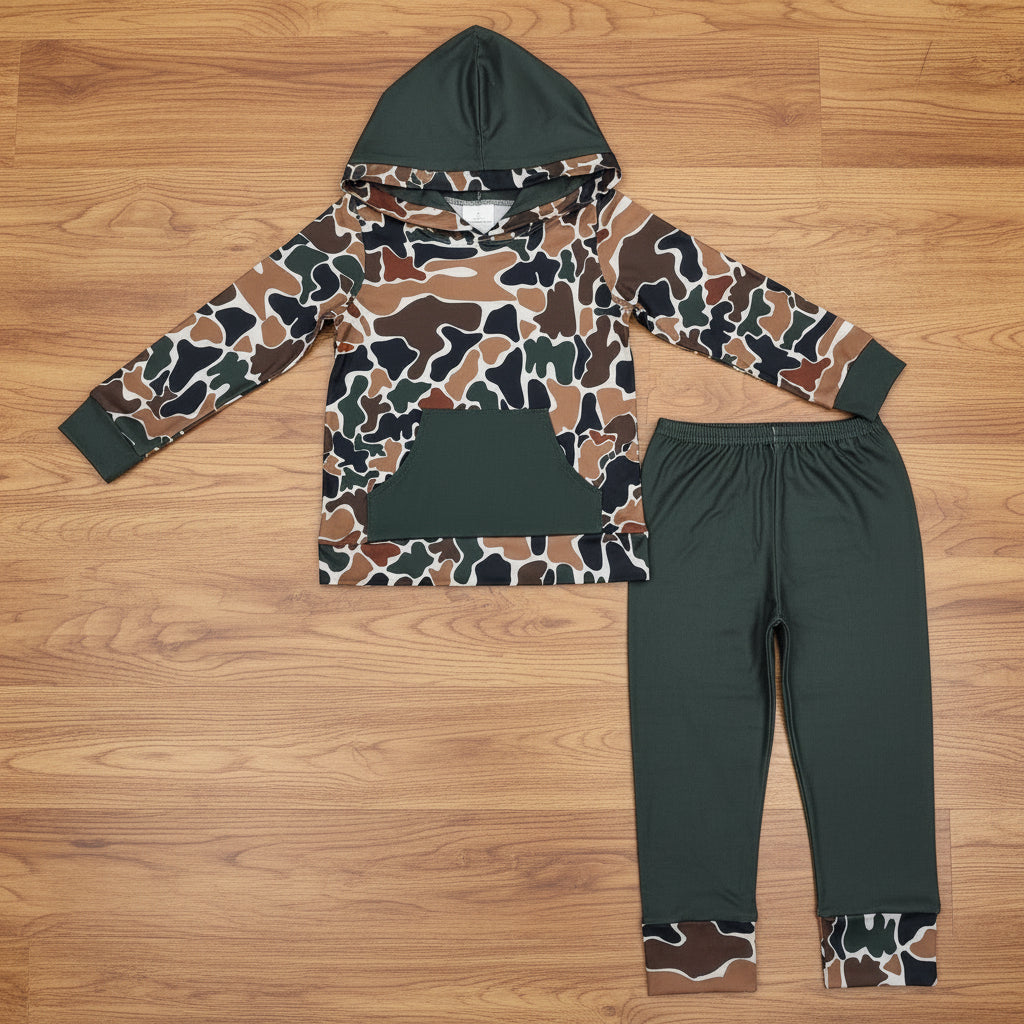 children camo hoodie outfit
