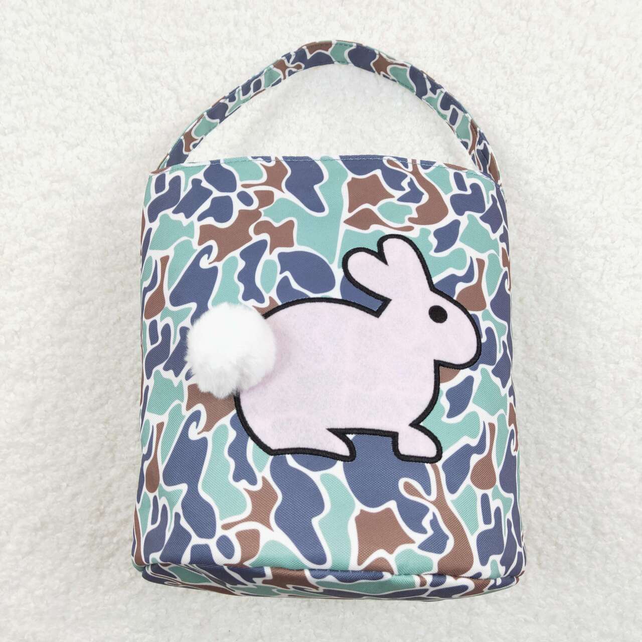 camo rabbit kids boy easter basket