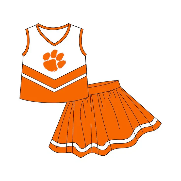 NO MOQ CLOSE 2025 3rd Sept orange team skirt outfit