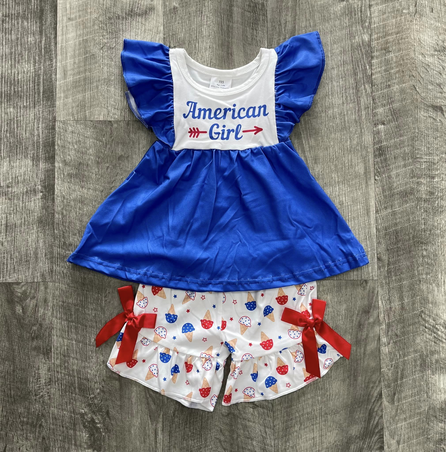kids july 4th girl's clothes american girl shorts outfit
