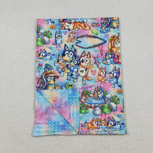 blu*y print baby blanket