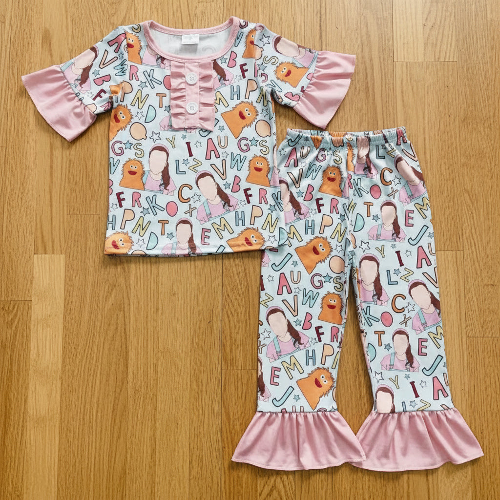 ABC teacher Ms Rachel letters little girl pajama