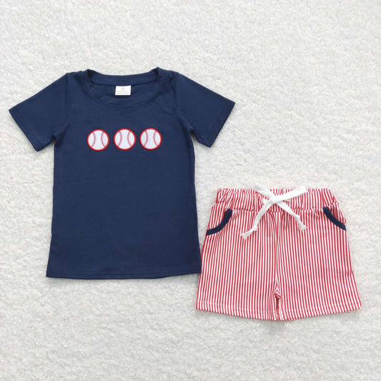 baseball embroidery matching sibling set