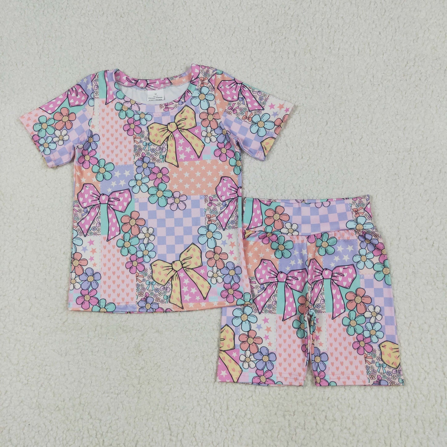 patchwork princess shorts set