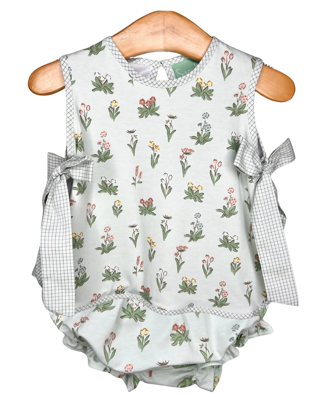 TAT 6-7 weeks MOQ 5 Girls Vintage Floral Bow Bloomer Set