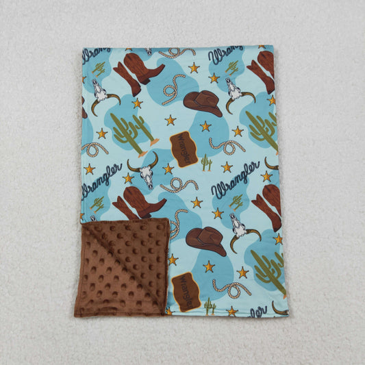 wrangler cowboy baby blanket
