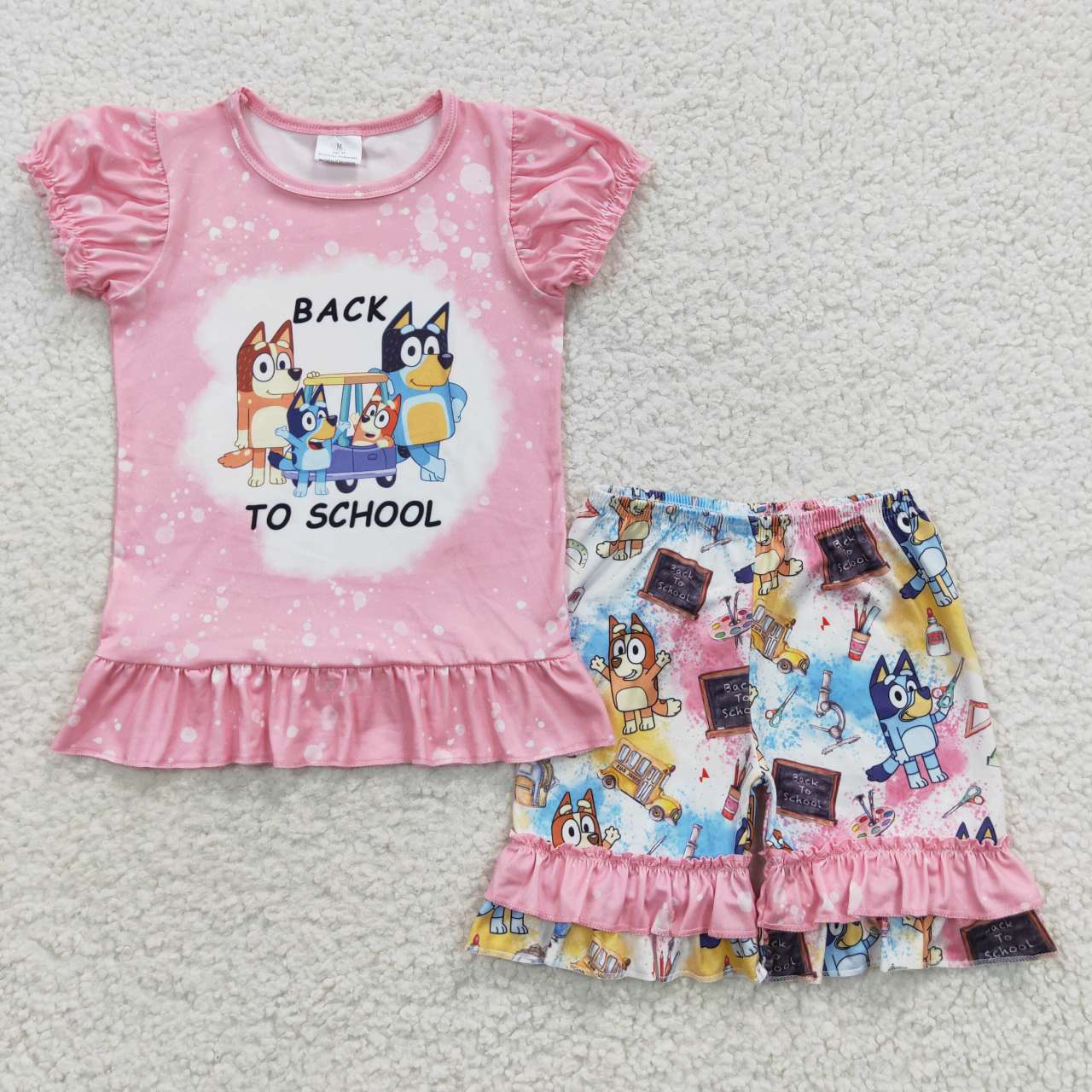 girl dog back to school outfit