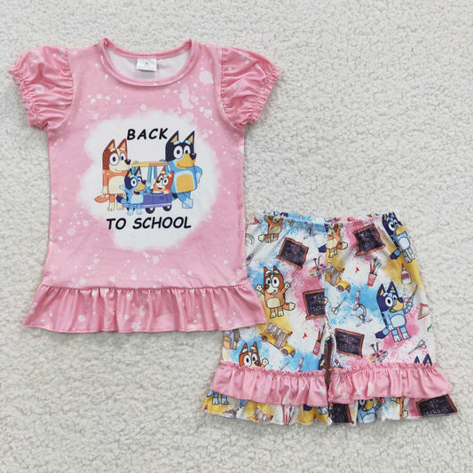 girl dog back to school outfit