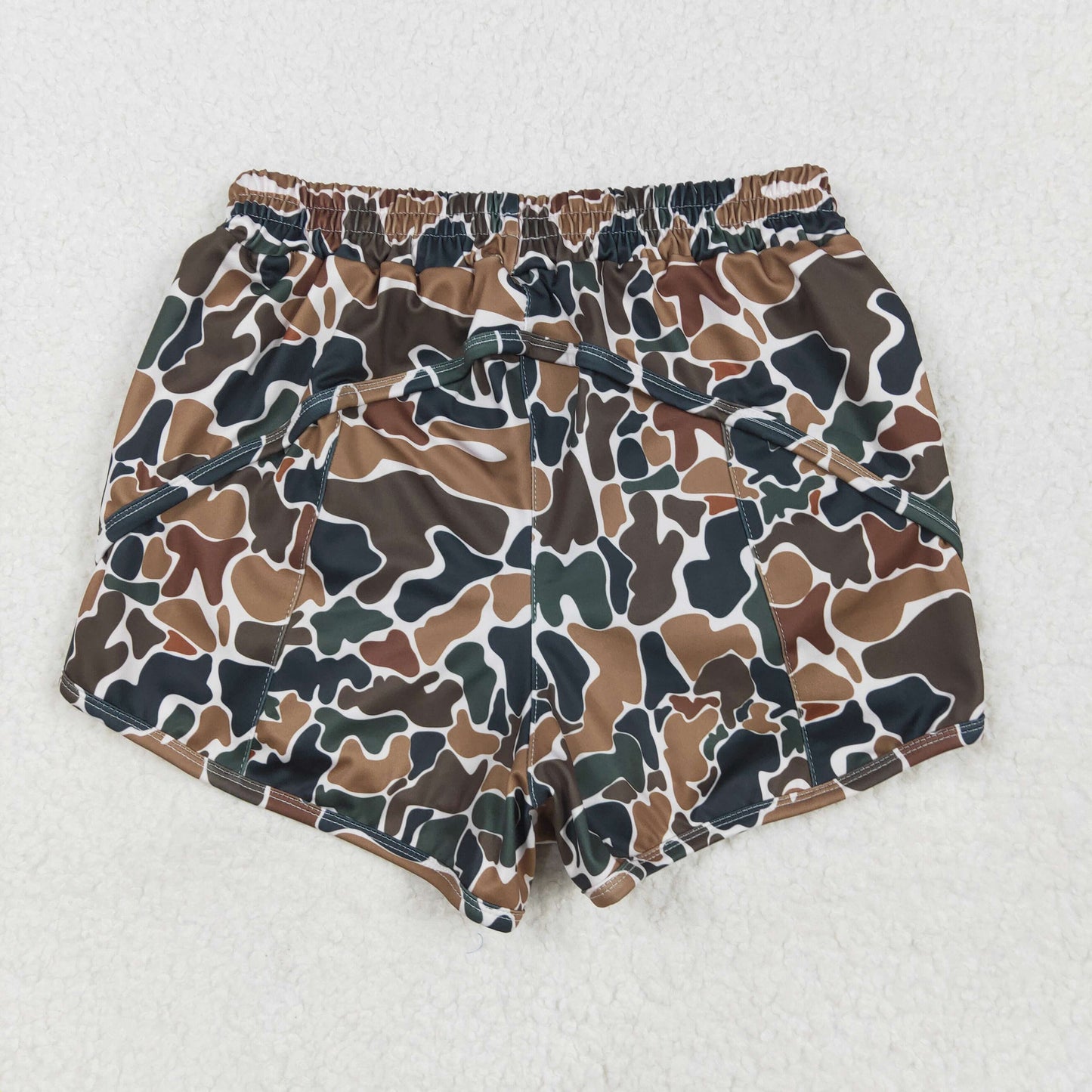 camo athletic woman shorts