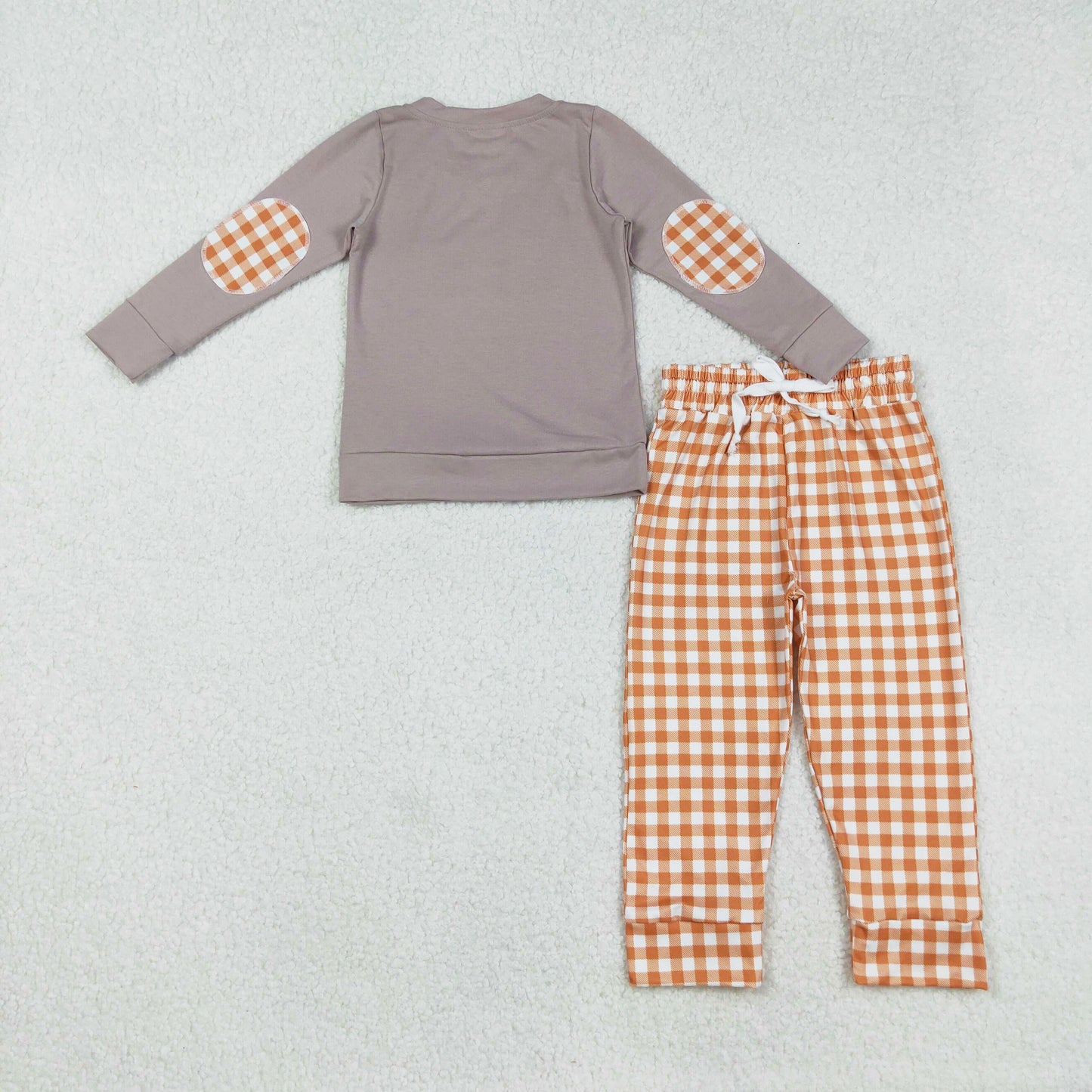 embroidery halloween puppy pants set boys outfit