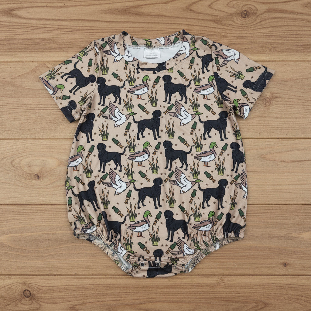 short sleeve duck dog hunting bubble