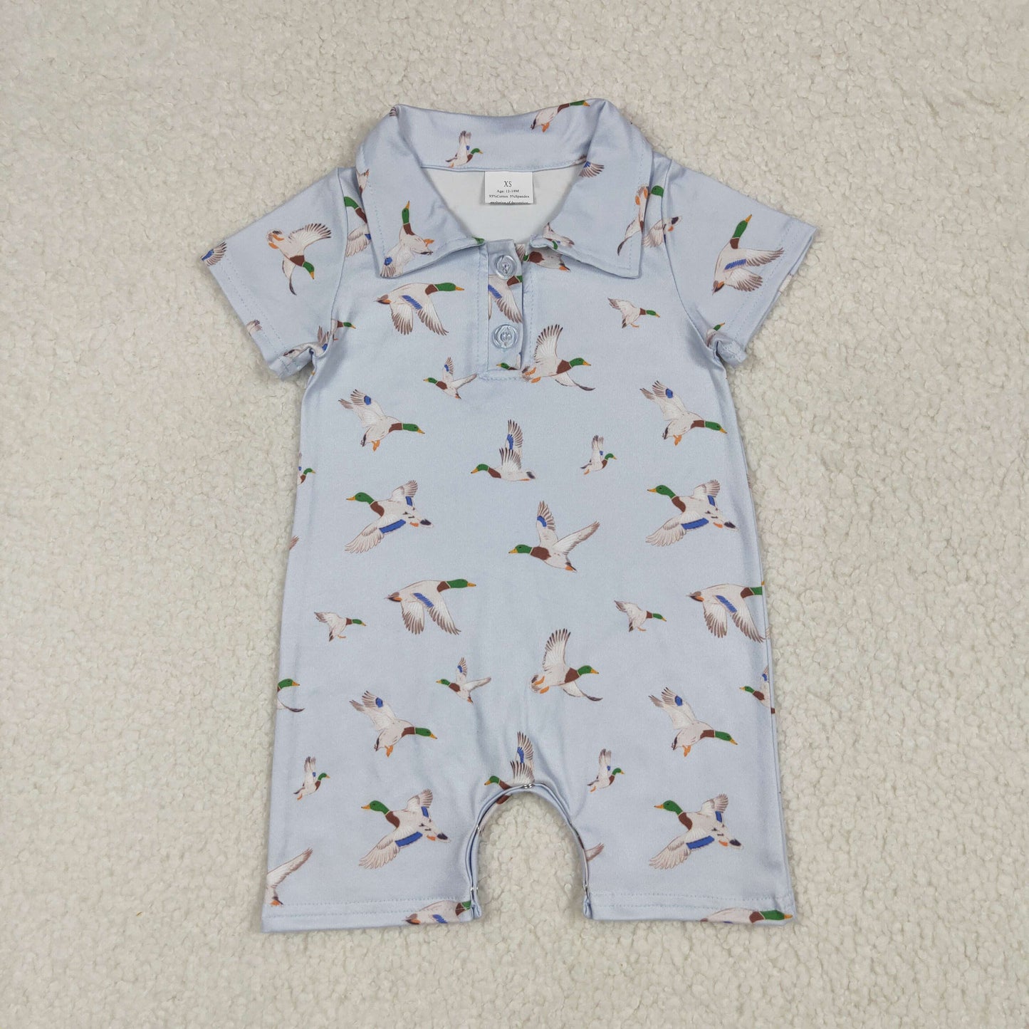 mallard polo shorties romper
