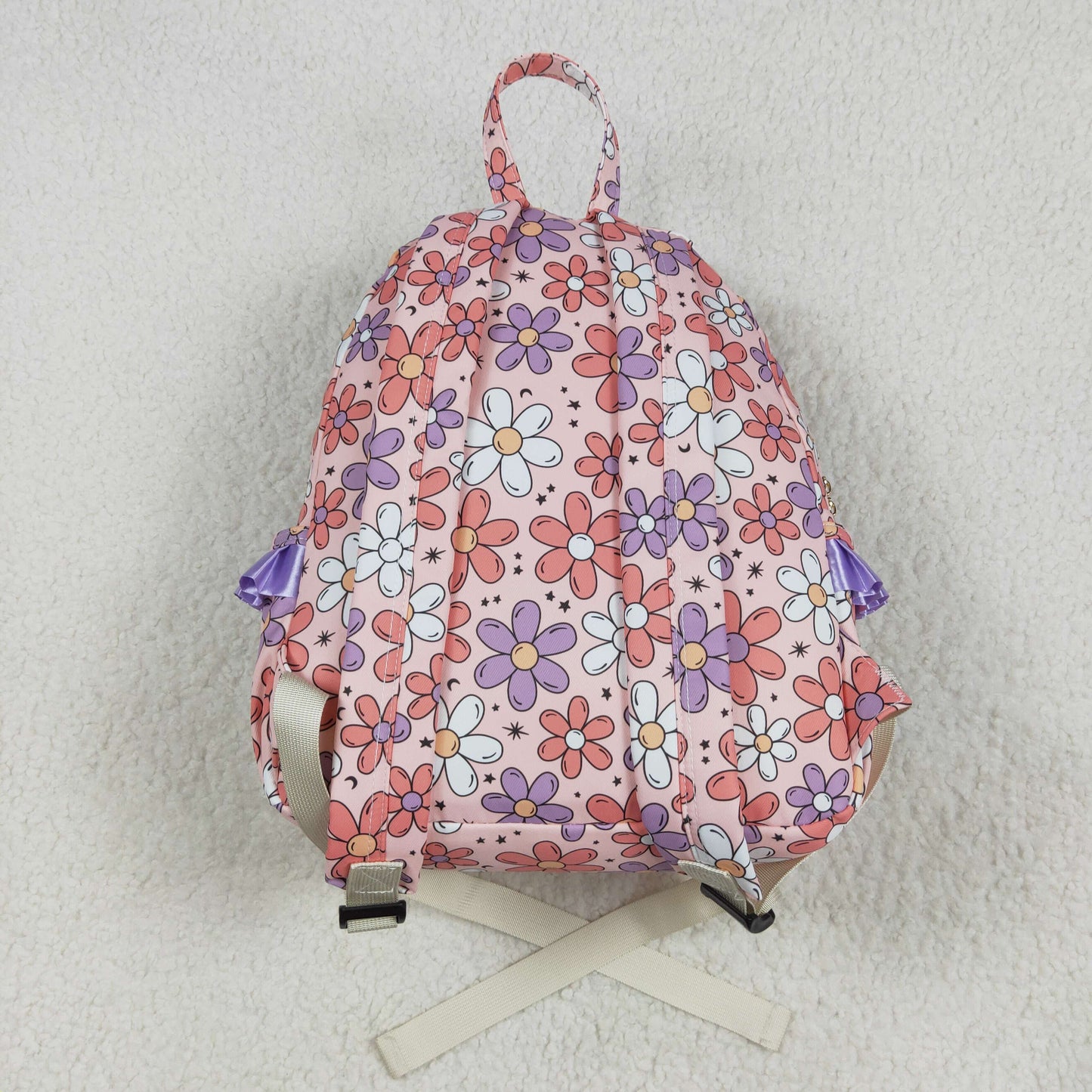 floral ruffle bag kids backpack