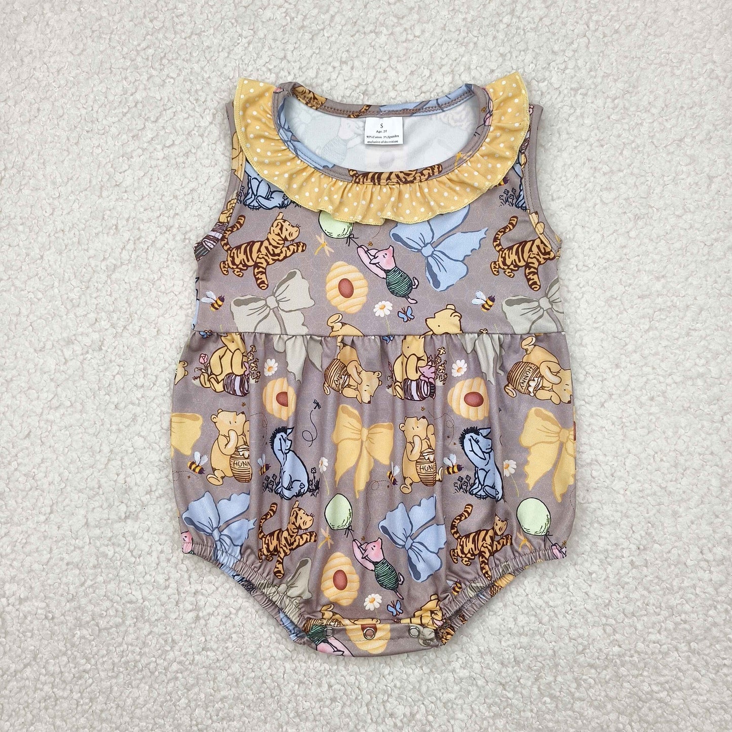 bear tiger sleeveless bubble