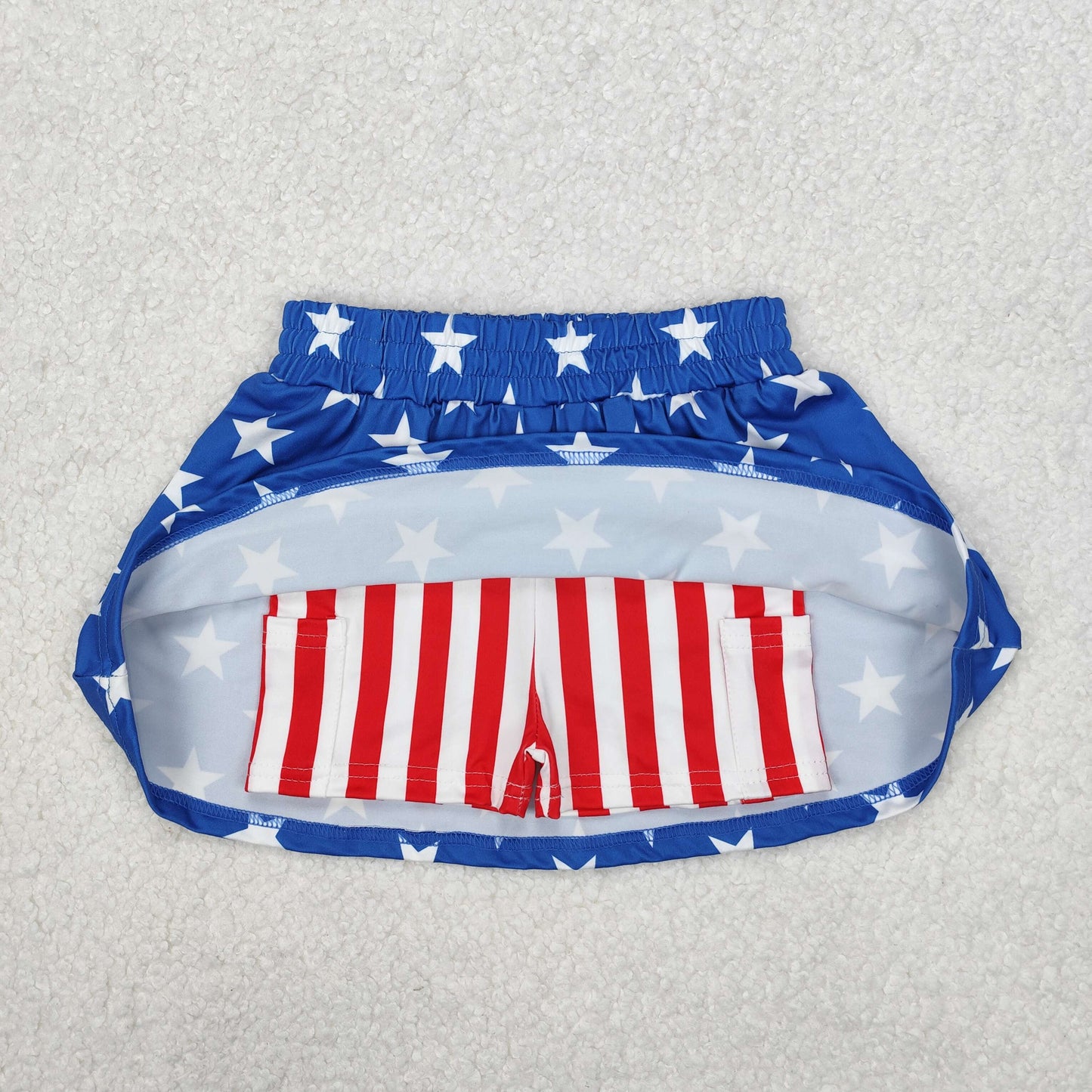 red white blue star stripe girls skort skirt bottom