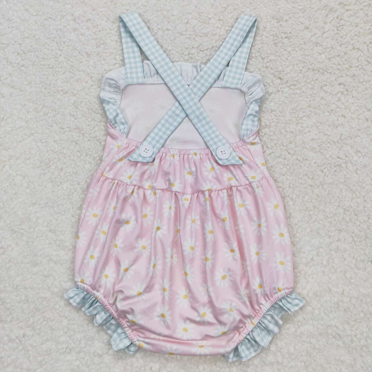 little sunflower ruffle cross back bubble