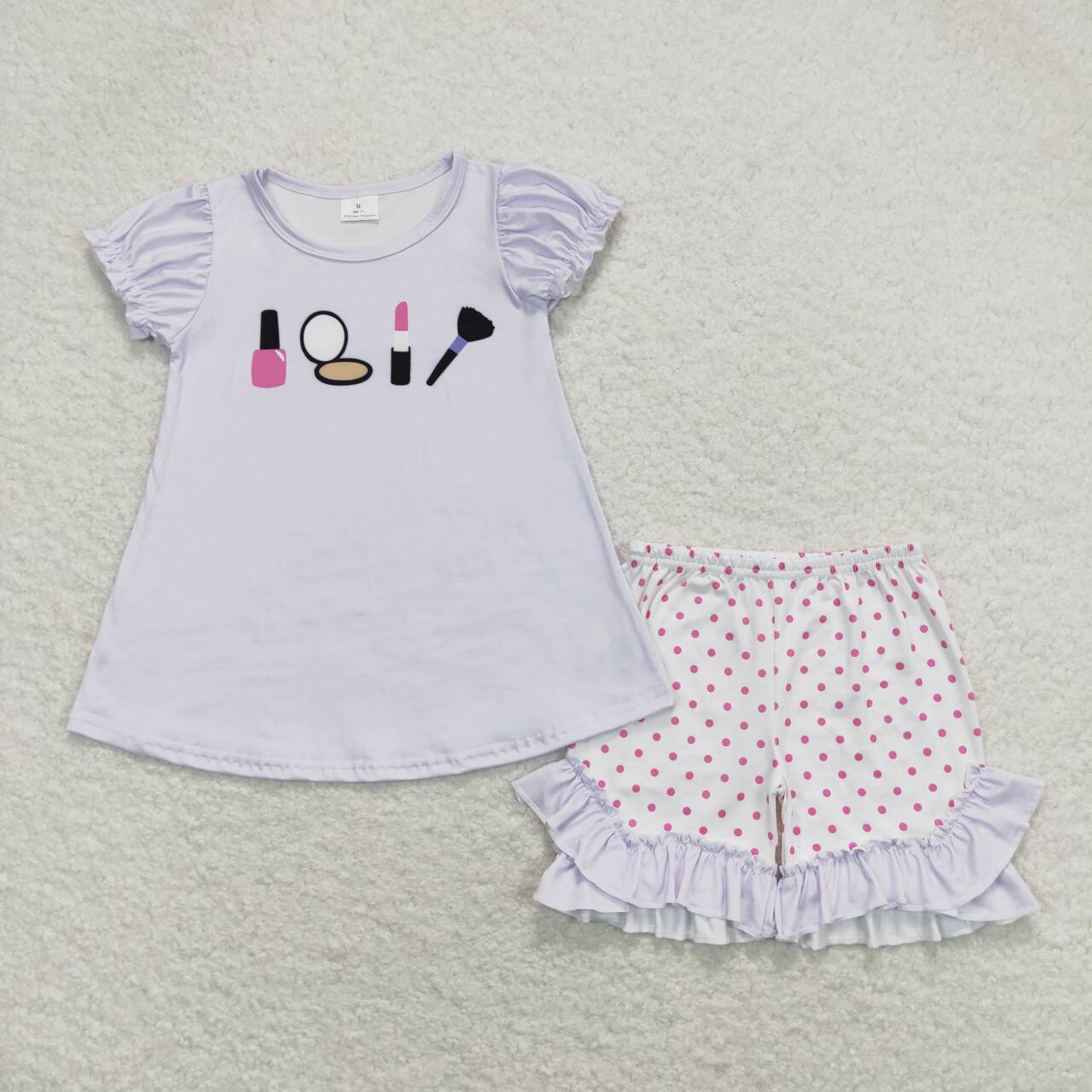 make up shorts set girl summer clothing