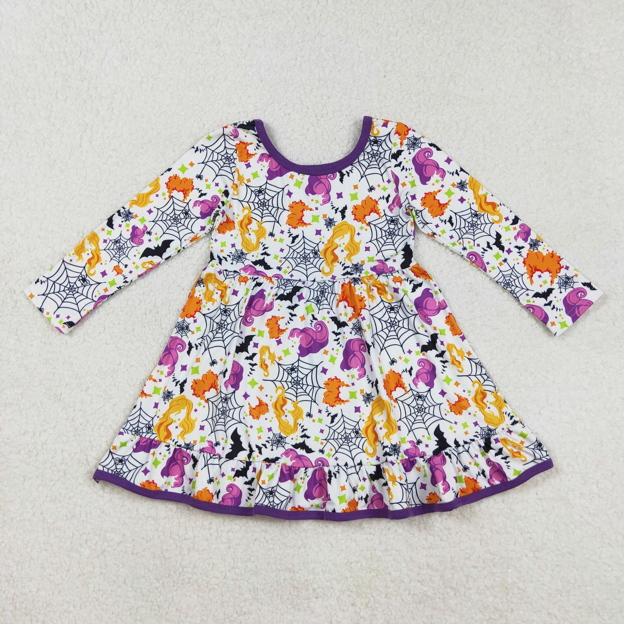 purple halloween hocus pocus twirl dress
