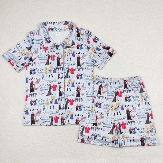 adult pajamas 1989 singer women summer pajamas set