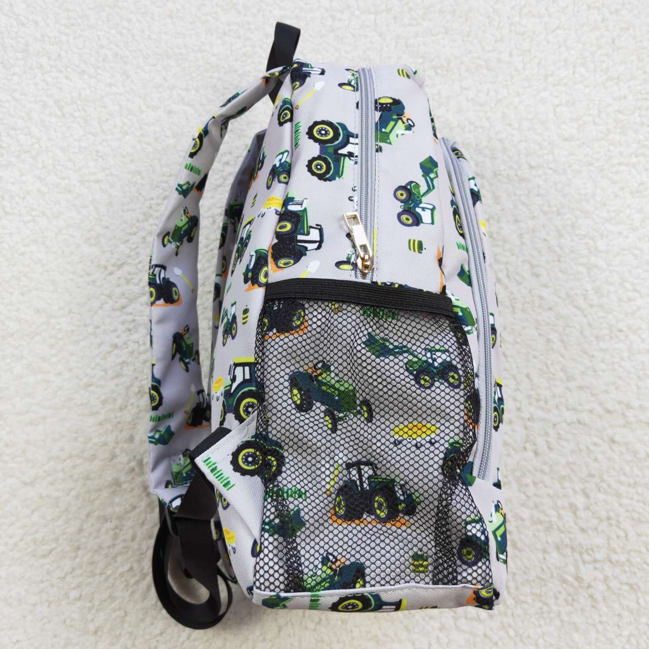 Farm tractor print backpack kids bag
