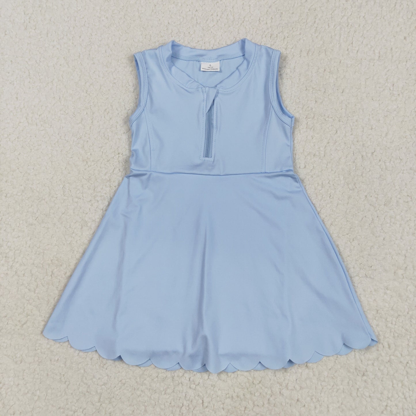 solid light blue athletic skort dress
