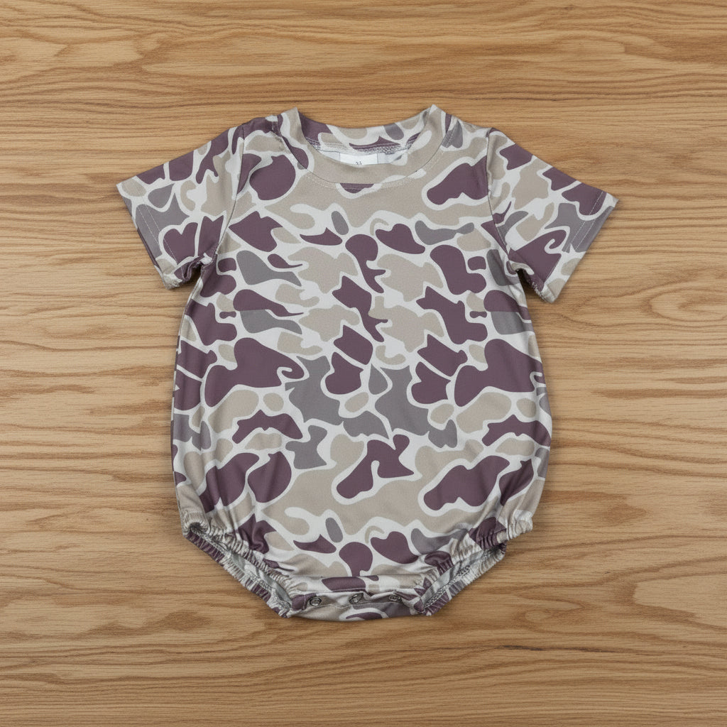 short sleeve camo bubble