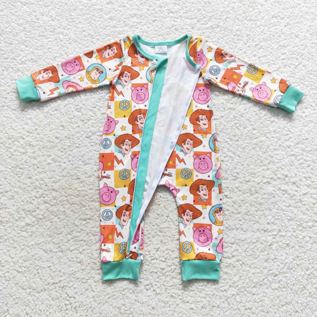 cute cartoon print baby sleeper