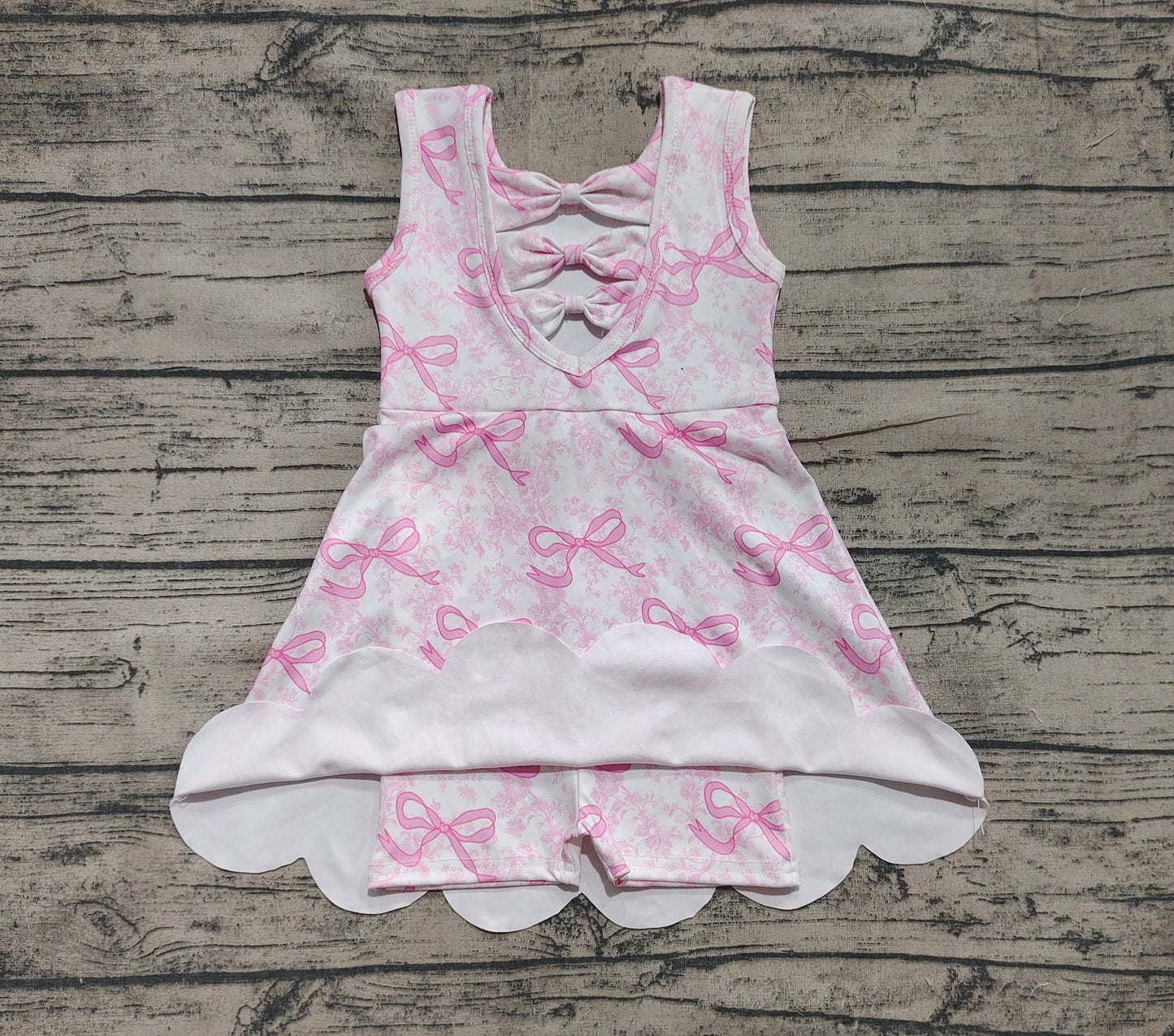 pre order pink bow athletic skort dress