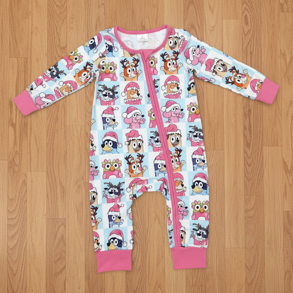 santa blu*y zip sleeper baby clothes