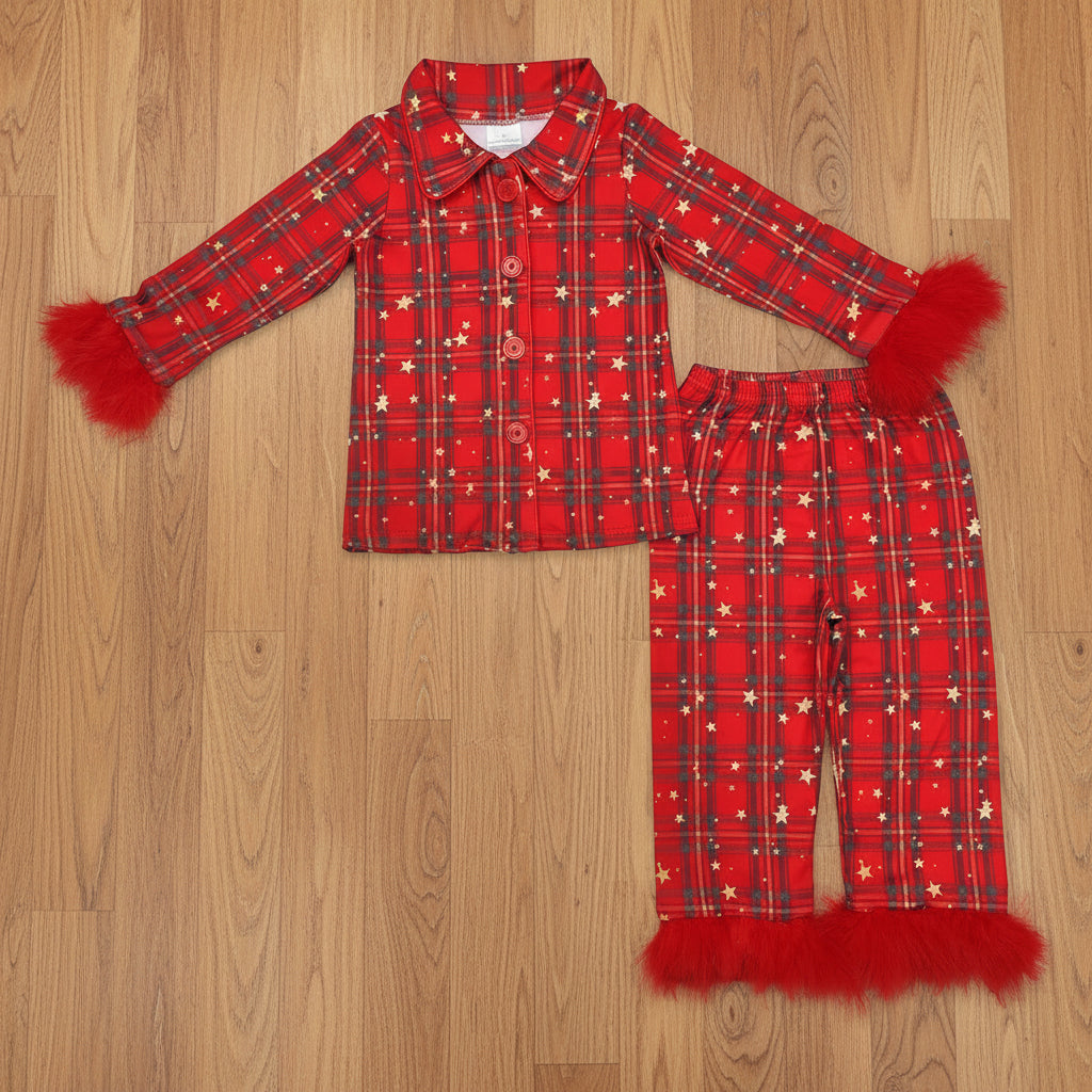 plaid Christmas pjs