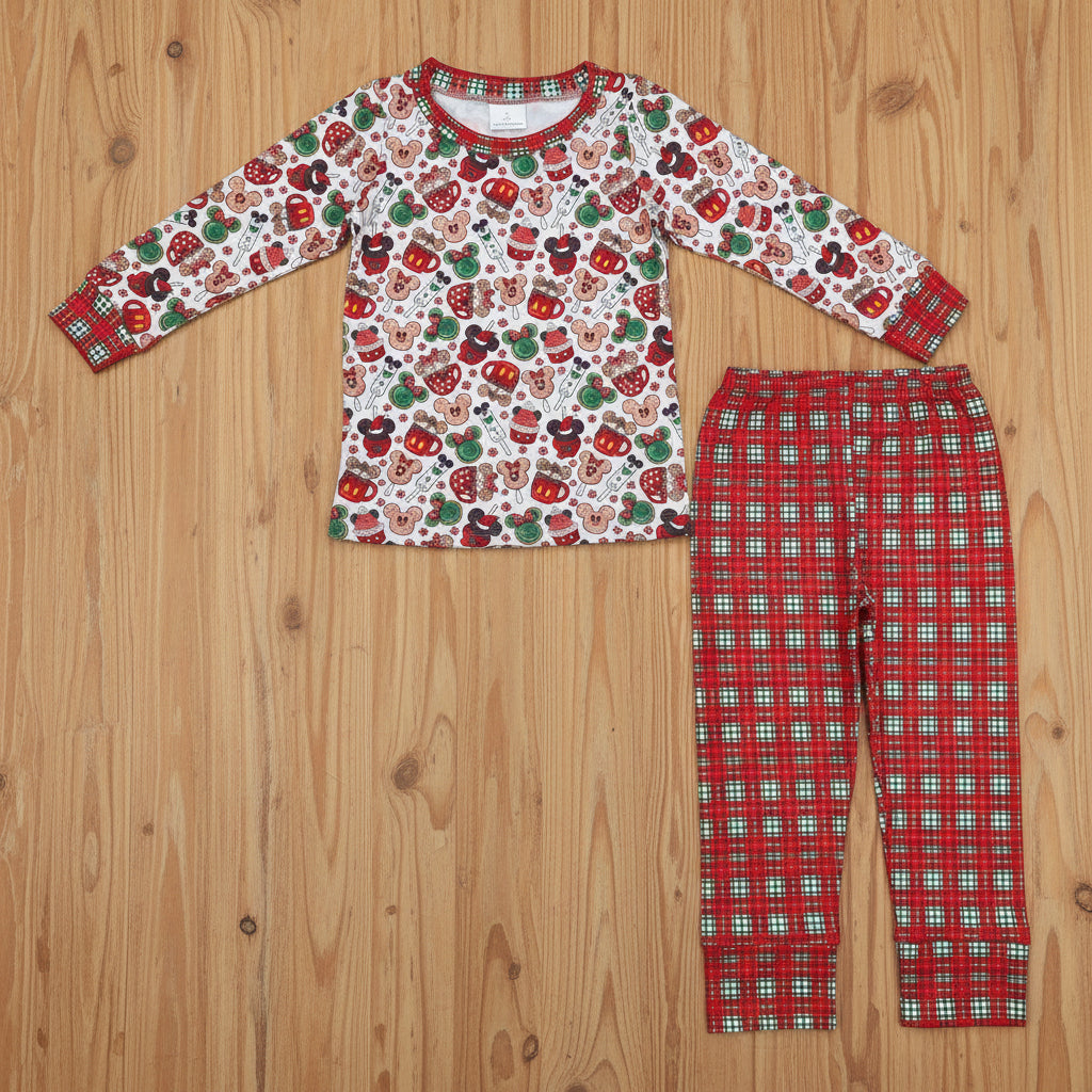 unisex kids Christmas cocoa pajama set