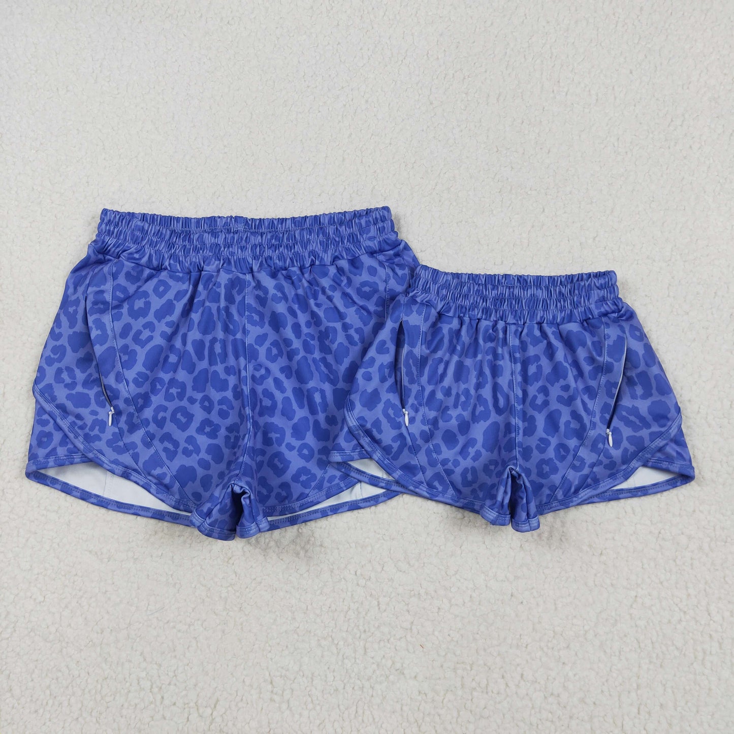 leopard athletic woman shorts