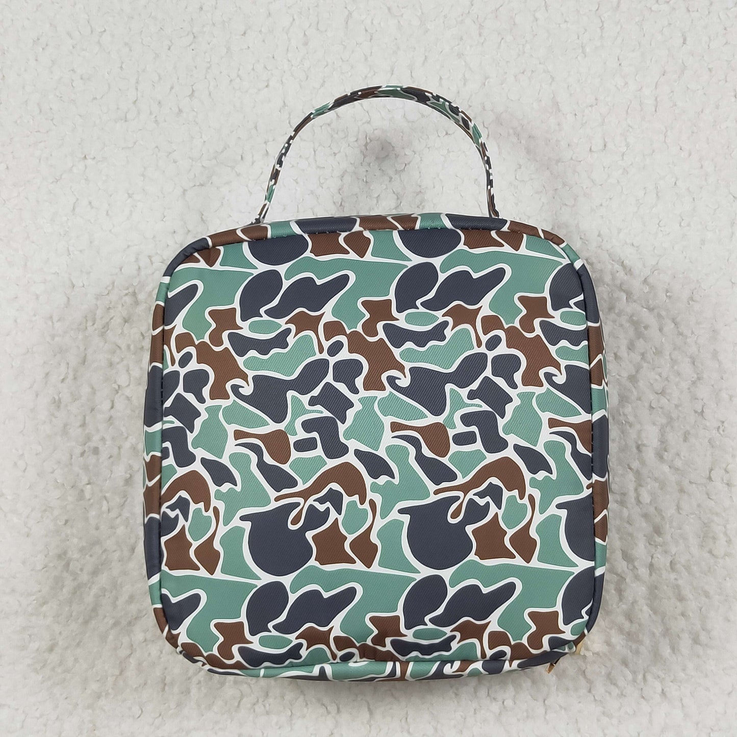 duck print camo lunch box