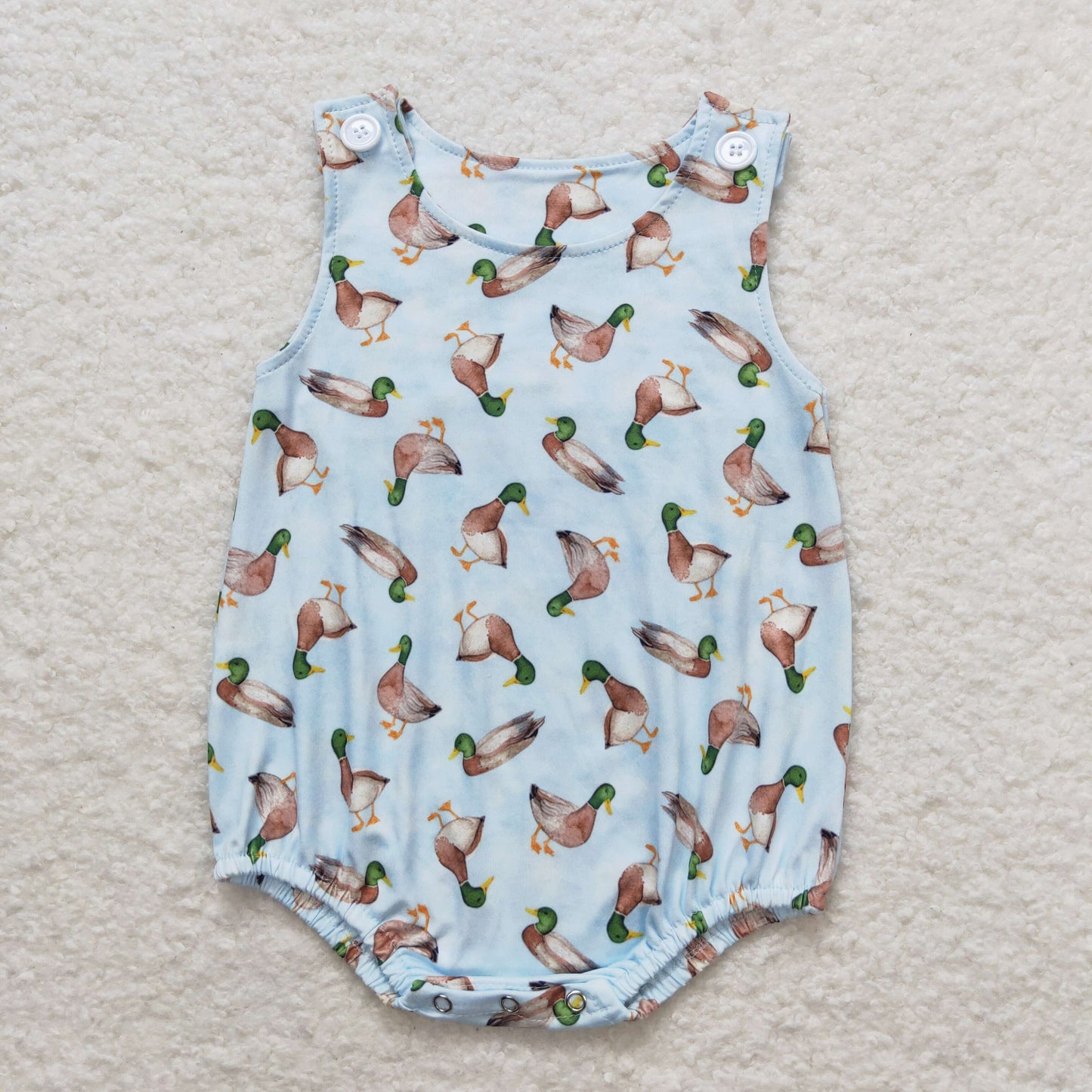 duck print tank bubble infant clothes