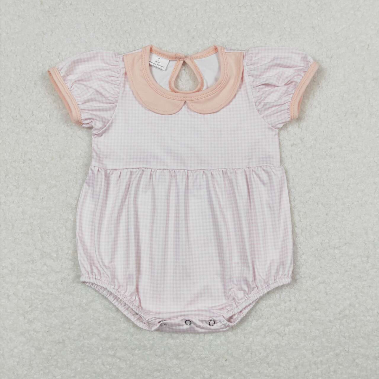 doll collar gingham girl bubble baby sibling clothes