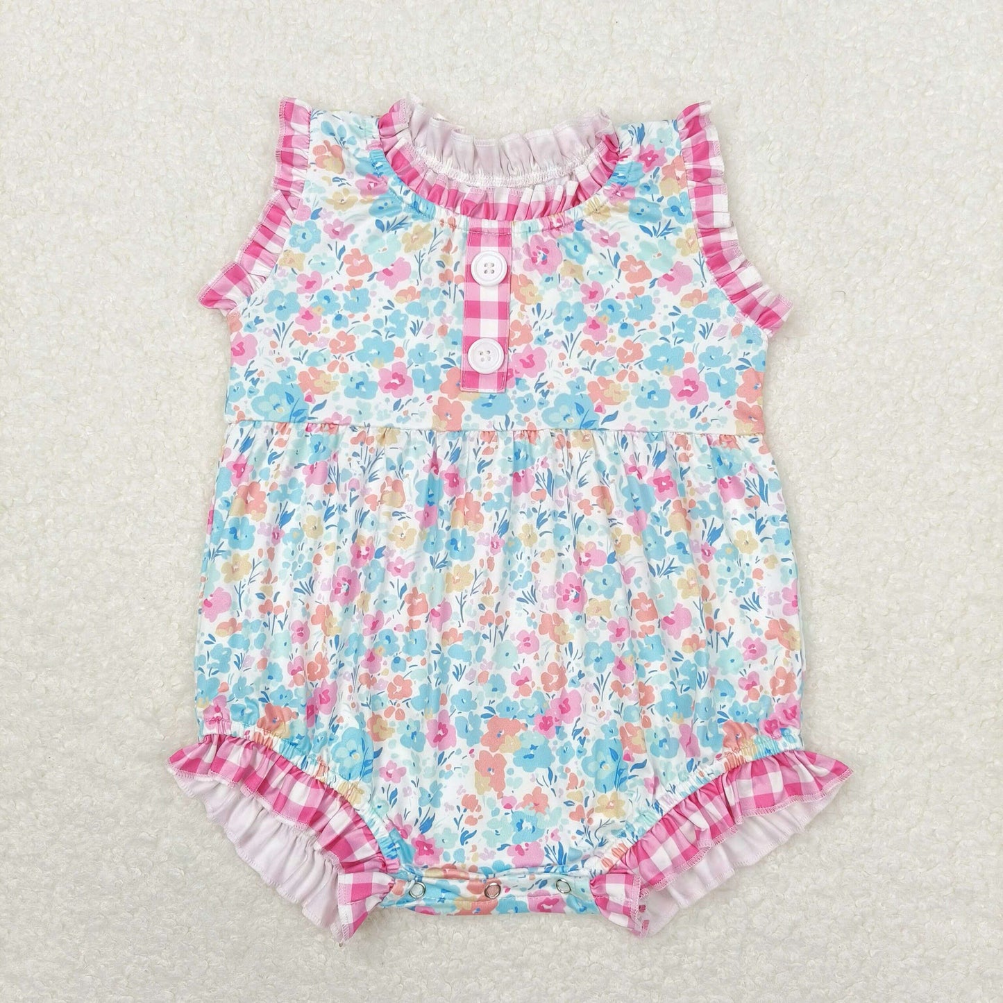 colorful flower baby girl bubble