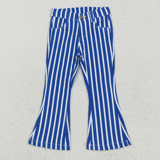 blue stripes girl jeans