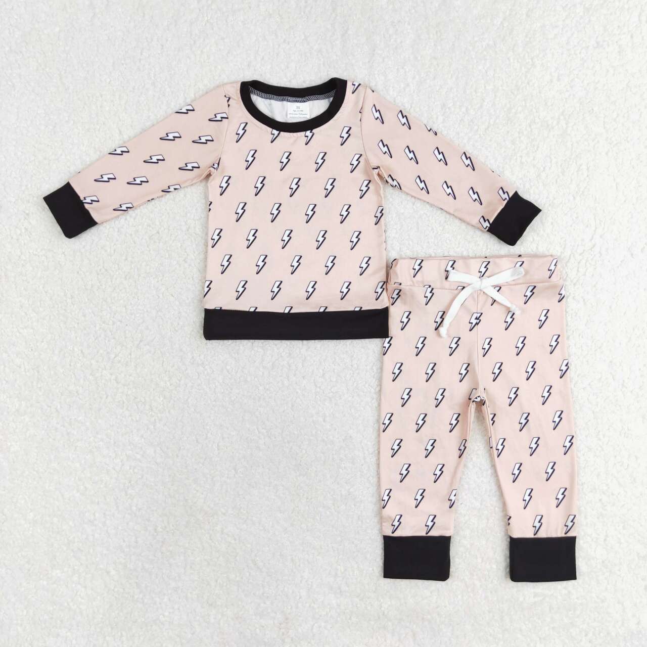 lightning print boys fall outfit