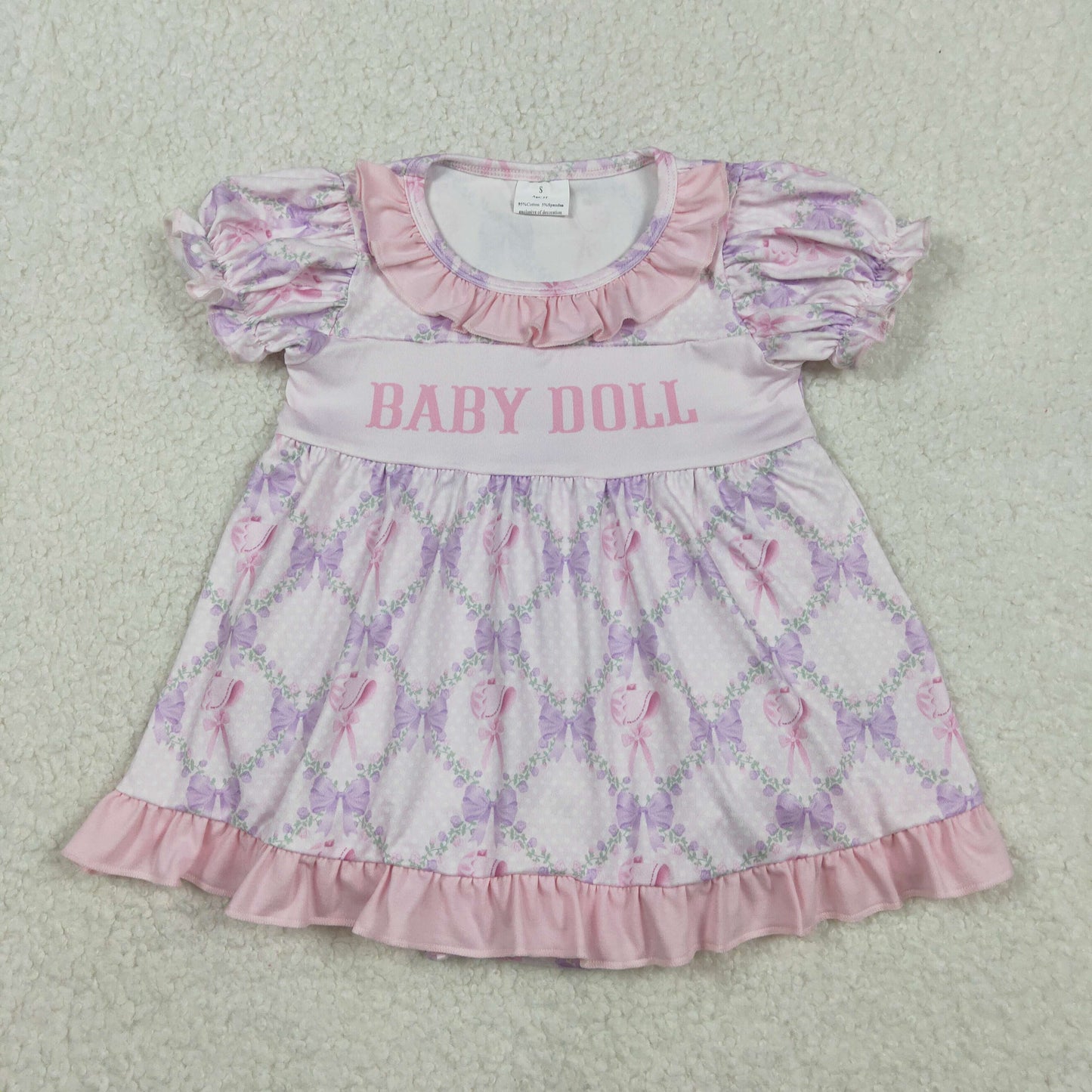 baby doll purple coquette girl playwear