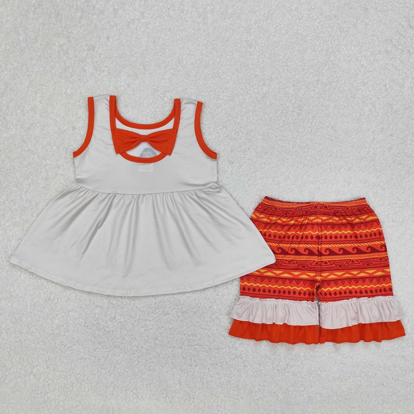 island princess ruffle shorts set girls clothing