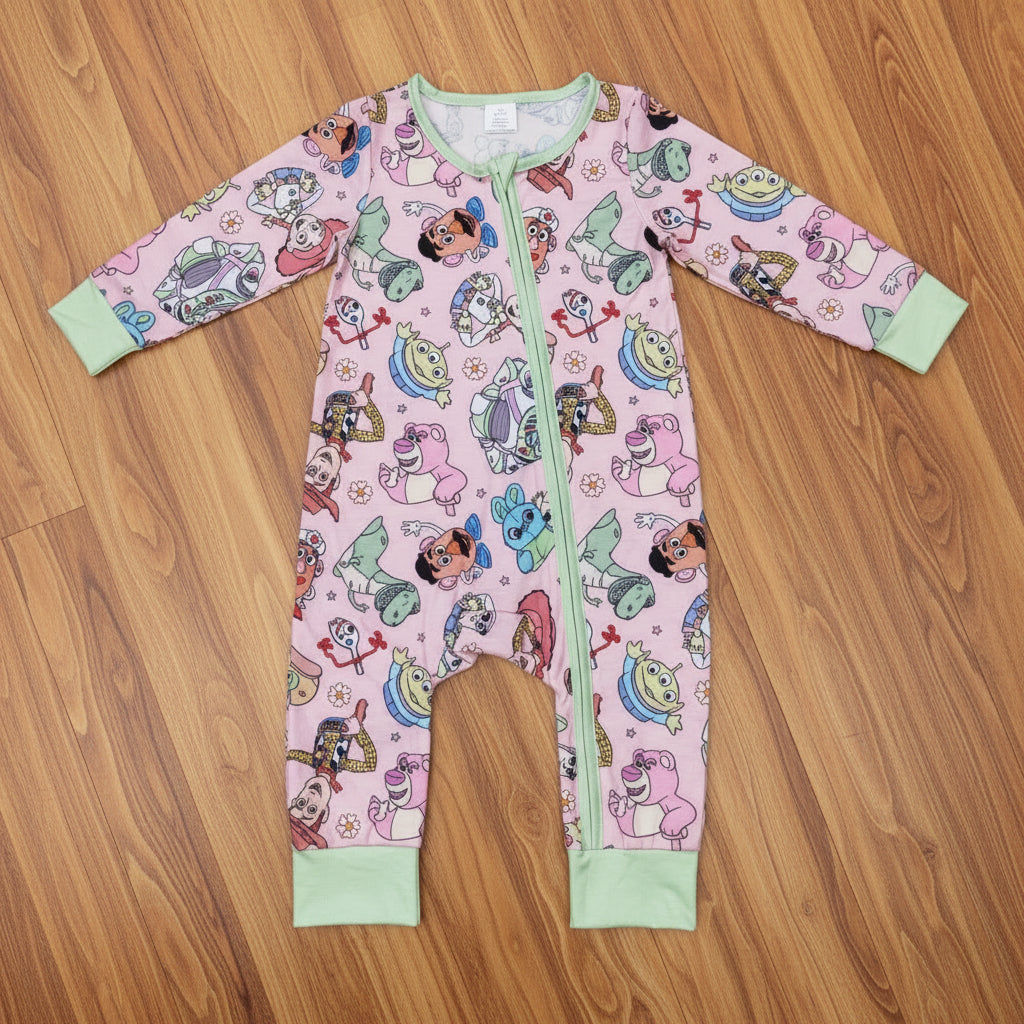 cute cartoon print baby sleeper