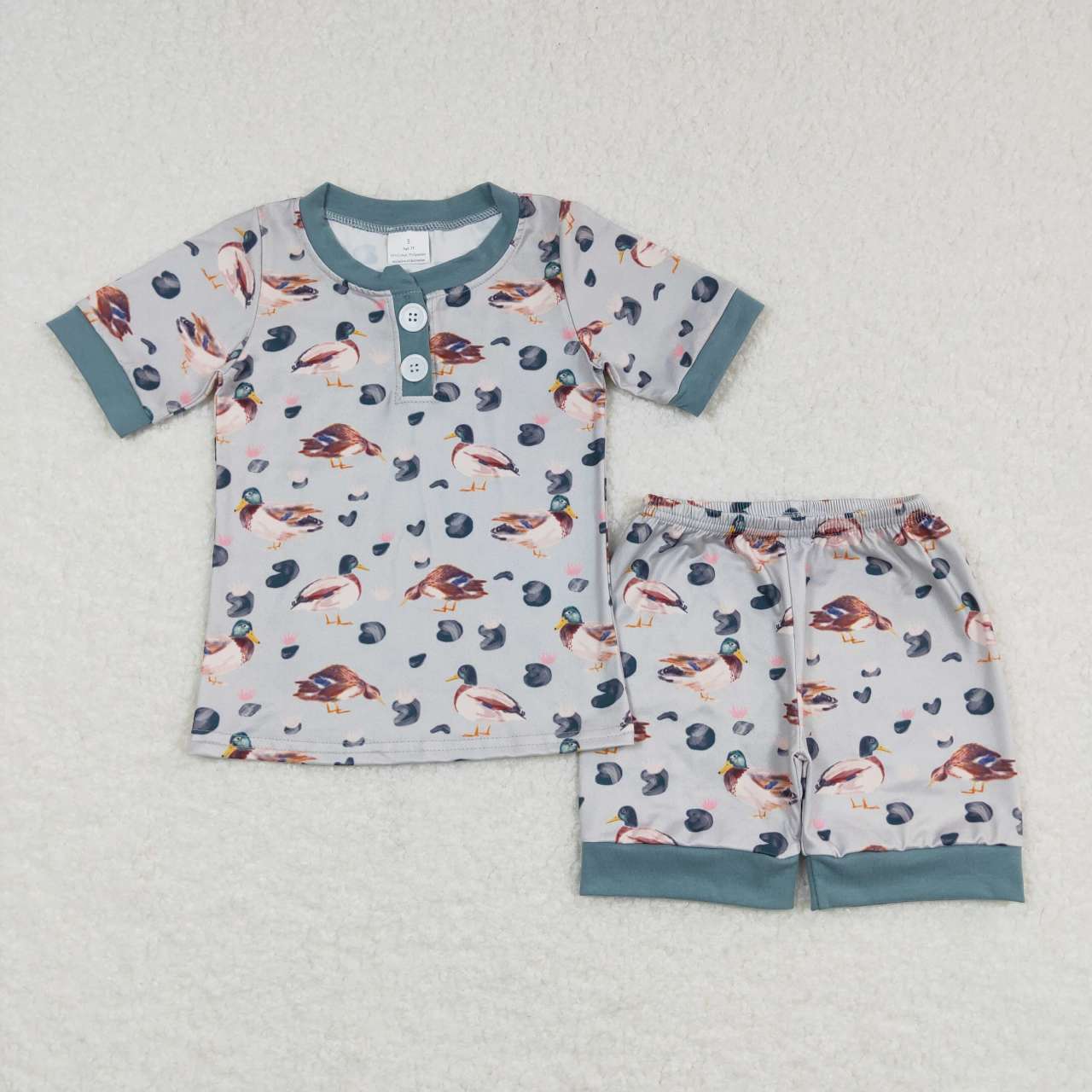 duck shorts pajama set for boy